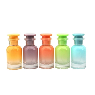 Üreticiler Toptan Nokta 30ml Sprey Parfüm Şişesi, Vidalı Ağız Sprey Renkli Degrade Cam Parfüm Şişesi