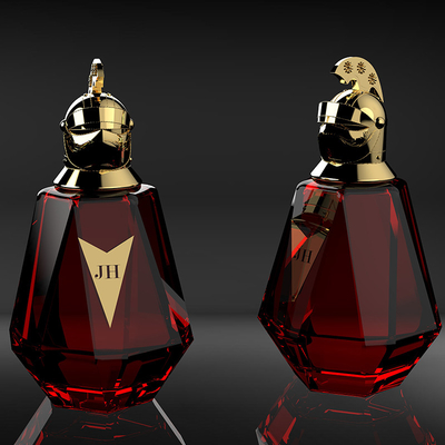 Altın / Gümüş / Özelleştirilmiş Renklerde Logo Kalıplı Serigrafi Baskı Zamak Parfüm Kapakları