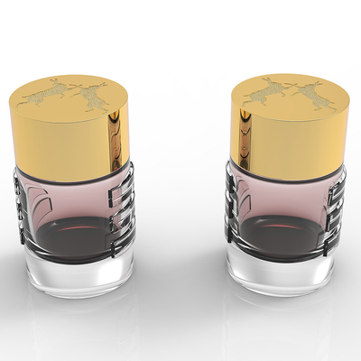 Zamak Parfüm Kapakları için Özel Zamak Parfüm Kapakları Altın / Gümüş Finish ve Logo ile