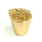 Özel Çiçek Tipi Açık Altın Rengi Zamak Alüminyum Parfüm Şişesi Kapakları