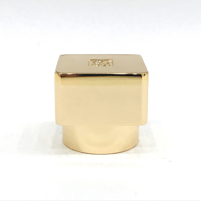 Klasik Çinko Alaşımlı Altın Küp Şekli Metal Zamak Parfüm Şişesi Kapağı