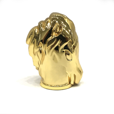 Klasik Çinko Alaşımlı Altın Renkli At Şekli Metal Zamak Parfüm Şişesi Kapağı
