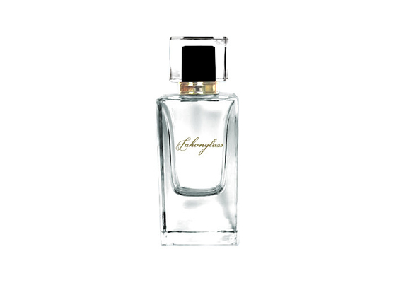 satın al Cam Parfüm Şişesi 50ml Kalın Kare Parfüm Şişesi, High-End Bayonet Press Sprey Şişesi, Boş Kozmetik Şişesi online manufacture