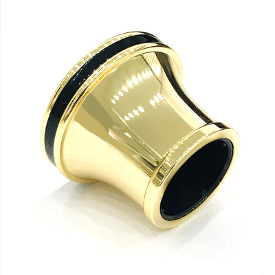 satın al Classic Gold Renk Siyah Renkli Zamak Alüminyum Parfüm Şişesi Kapakları online manufacture