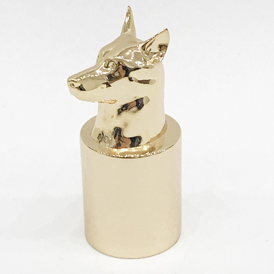 satın al Yüksek Cilalı Metal Köpek Çıtçıt Zamak Parfüm Şişesi Kapağı online manufacture