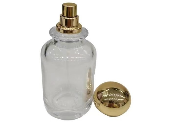 satın al Özel yuvarlak altın Zamak Parfüm Kapağı Basit stil Çinko Alaşım Parfüm Kapağı online manufacture