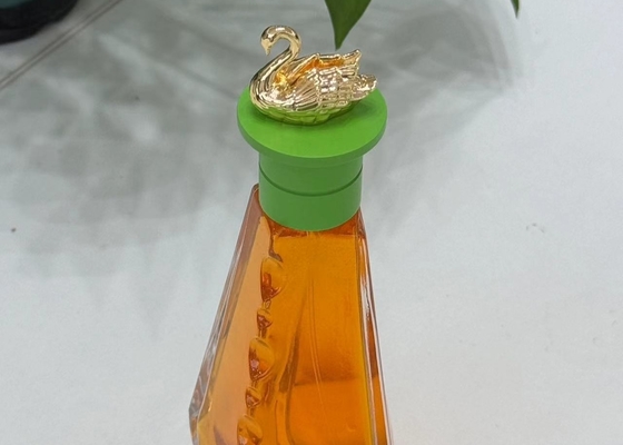 satın al Renkli Kuğu Şekilli Zamak Parfüm Kapakları Lüks Metal Parfüm Şişesi Başlığı online manufacture