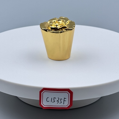 satın al Kişiselleştirilebilir ve zarif koku ambalajı için yüksek kaliteli Metal Zenk Alaşımı Zamak Parfüm Kapakları online manufacture