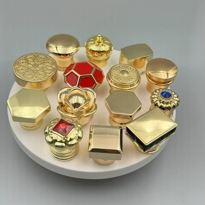 satın al Özel Logo Parfüm Şişe Kapağı FEA15 Antique Brass Finish Cam Şişe için online manufacture
