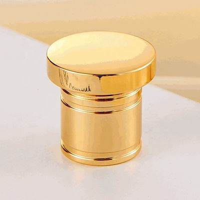 satın al High-end gold zinc alloy perfume cap Cylindrical perfume cap Çevrimiçi üretim