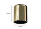 15mm Altın Metal Çinko Alaşımlı Parfüm Şişesi Kapağı Logolu Lüks Zamak