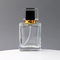 Spot Kare Şeffaf Cam Parfüm Şişesi Akrilik Kapak Sprey Basın Seyahat Ayrı Şişe Kozmetik Numune Şişesi
