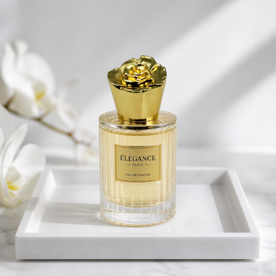 Luxury 3D Rose Zamac Perfume Cap with Customizable Logo and Ancient Gold Plating