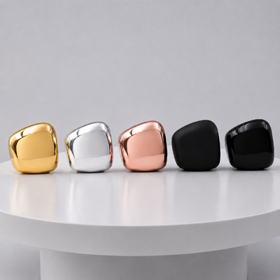Çinko Alaşımlı Parfüm Kapağı Kare Şekil Altın Gümüş Rose Gold Siyah Özel Logo OEM Metal Parfüm Şişesi Kapağı Parfüm Şişesi İçin