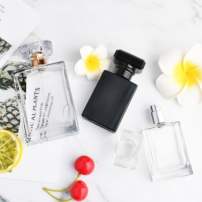 E Sigara E Likit İçin 1oz Parfüm Cam Şişe Kare 100ml